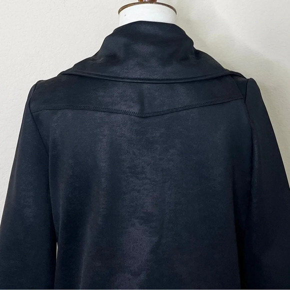 The Kooples Sport Black Vegan Leather Biker Jacket - Picture 7 of 10